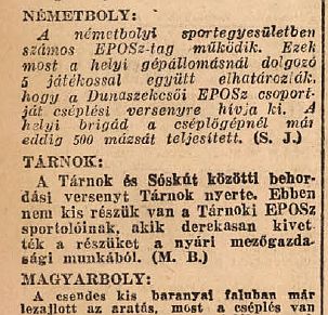 1949 T�RNOK-S�SK�T BEHORD�SI VERSENY